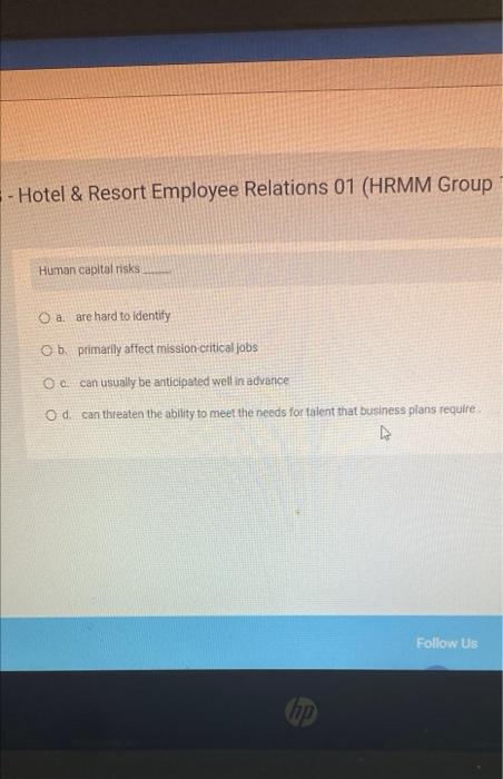 - Hotel & Resort Employee Relations 01 (HRMM