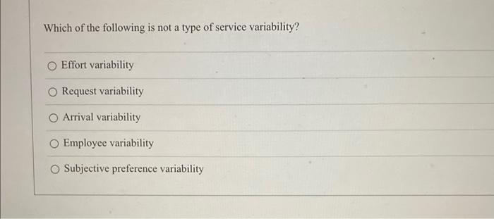 Which of the following is not a type of service