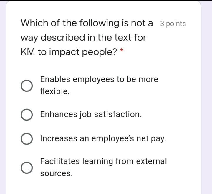 Which of the following is not a 3 points way