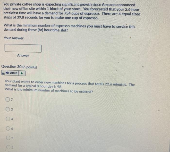 You private coffee shop is expecting significant