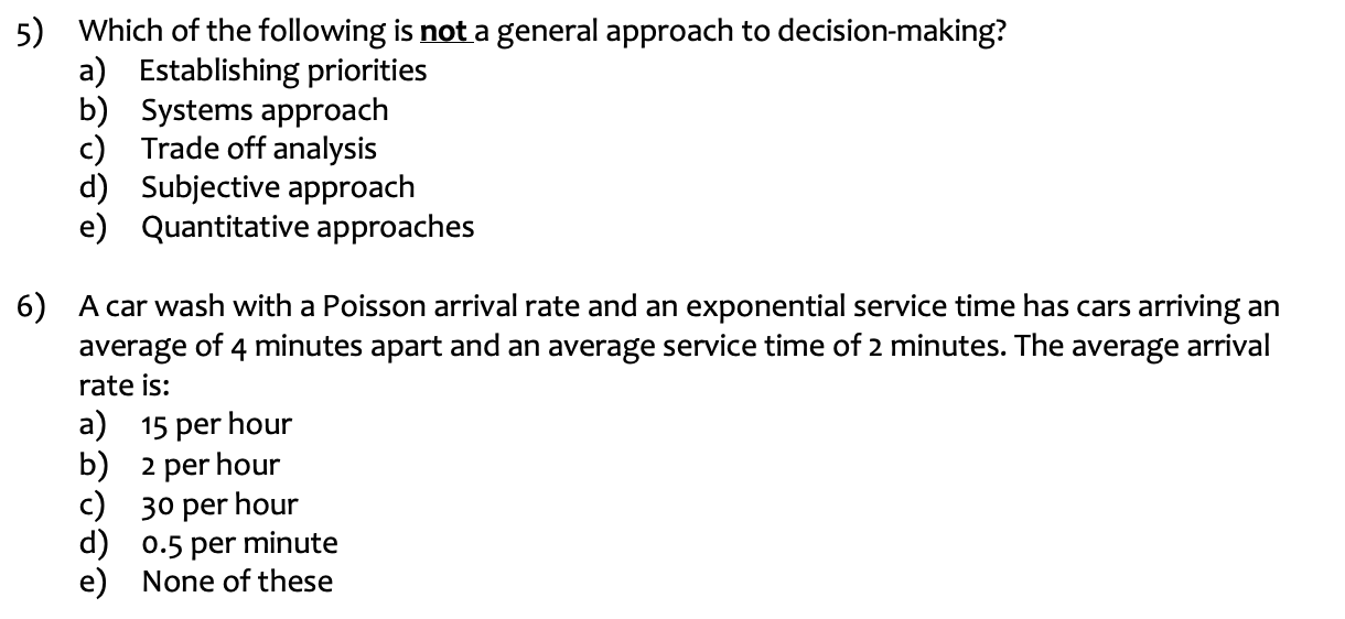 5) Which of the following is not a general