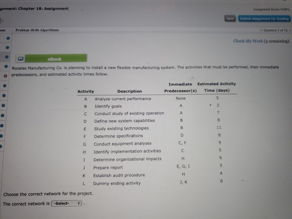 gnment: Chapter 18: Assignment Assignment Score: