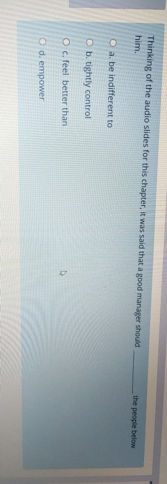 Thinking of the audio slides for this chapter, it