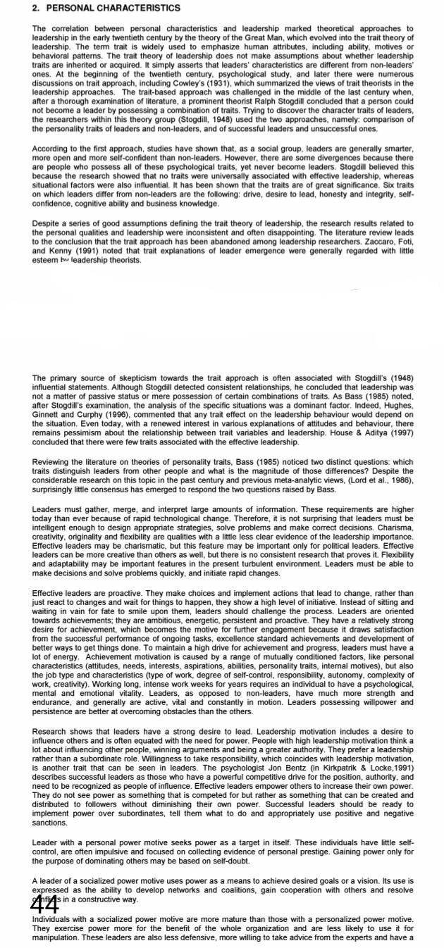 . 2. PERSONAL CHARACTERISTICS The correlation