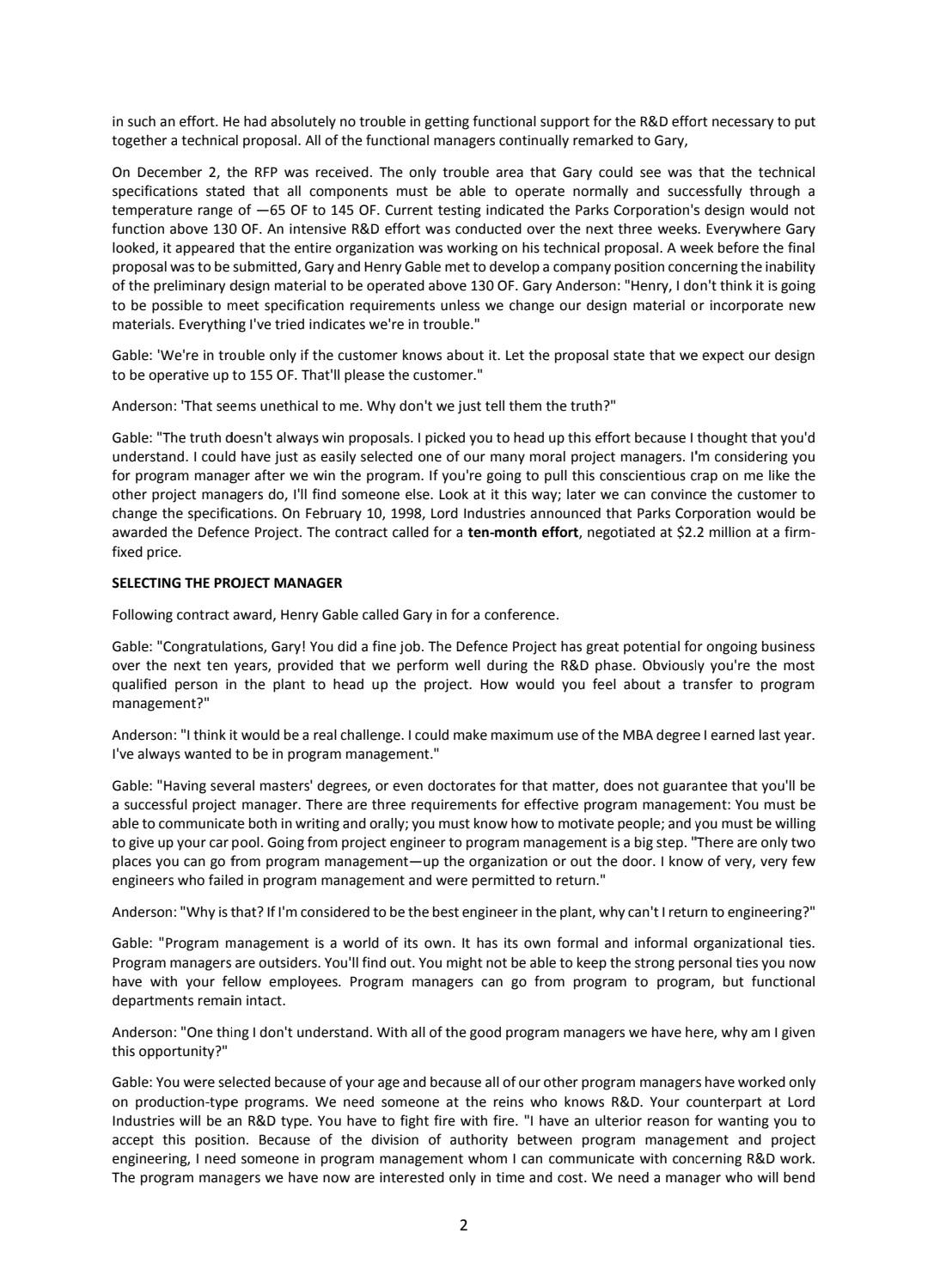 use above case study to ans the question 5.1