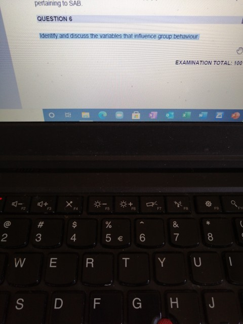 pertaining to SAB QUESTION 6 Identify and discuss