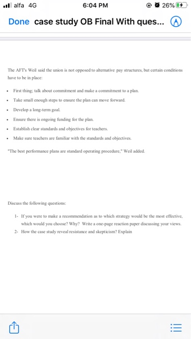 how the case study reveal resistance and