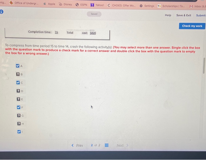 EX9-4 Given the data and information that...