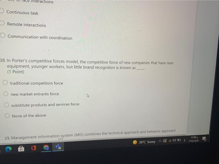 mteractions Continuous task Remote interactions