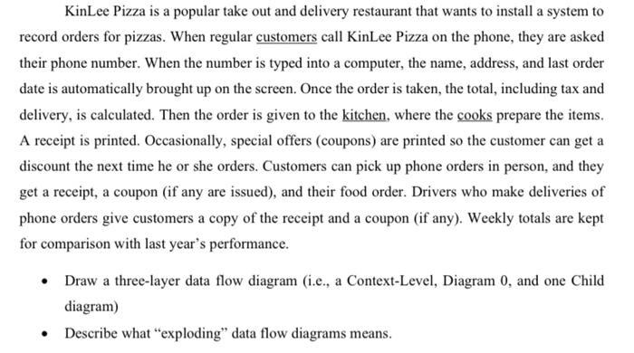 KinLee Pizza is a popular take out and delivery