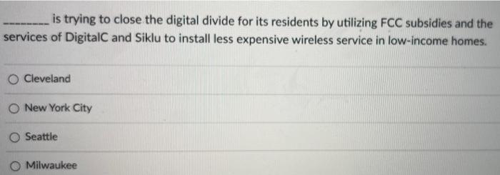 is trying to close the digital divide for its