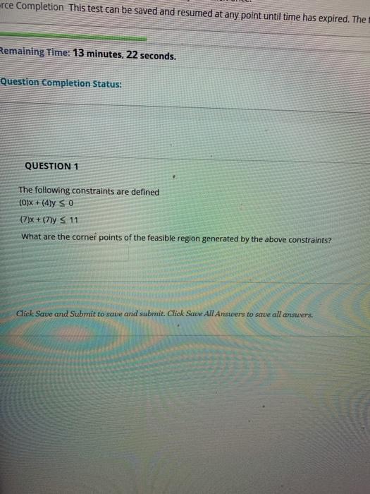 erce Completion This test can be saved and