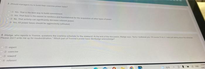 3.Should managers try to build their coercive