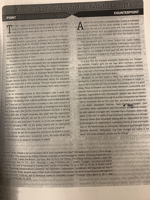 do you agree with the point or the counterpoint?