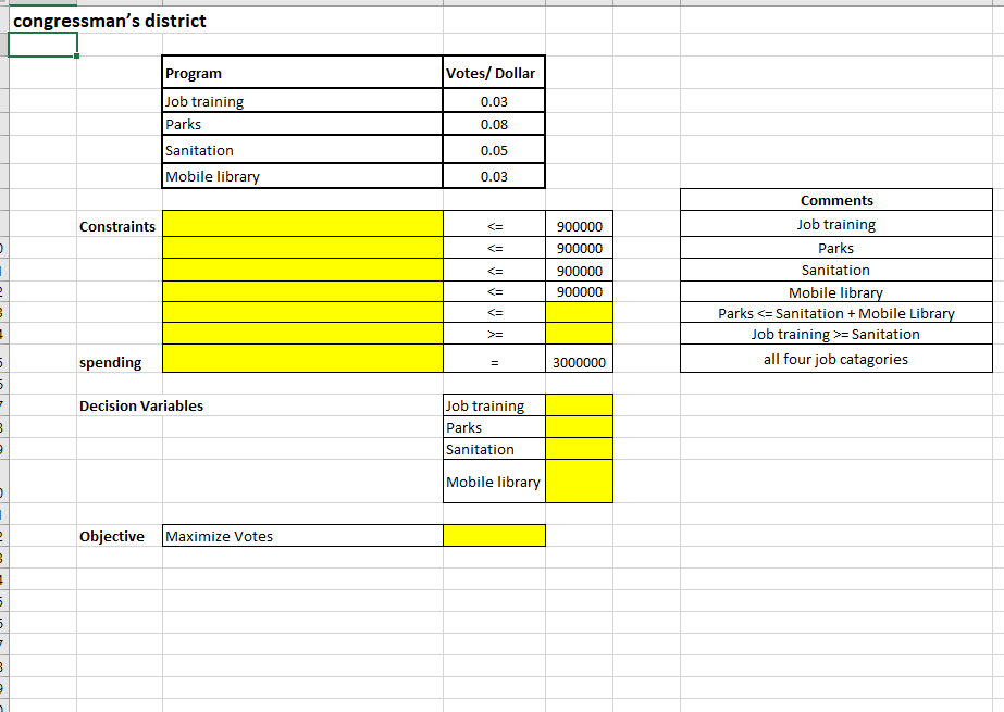 b. Solve the model by using the computer. 2. As