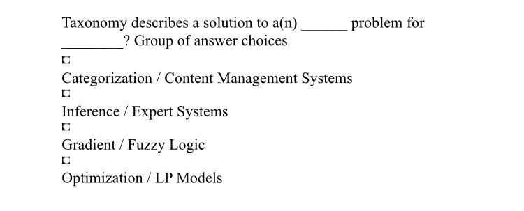 problem for Taxonomy describes a solution to a(n)