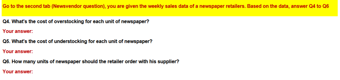 Notation $ $ Week 1 2. 3 4 5 6 Sales 7 2 2 3 8 6