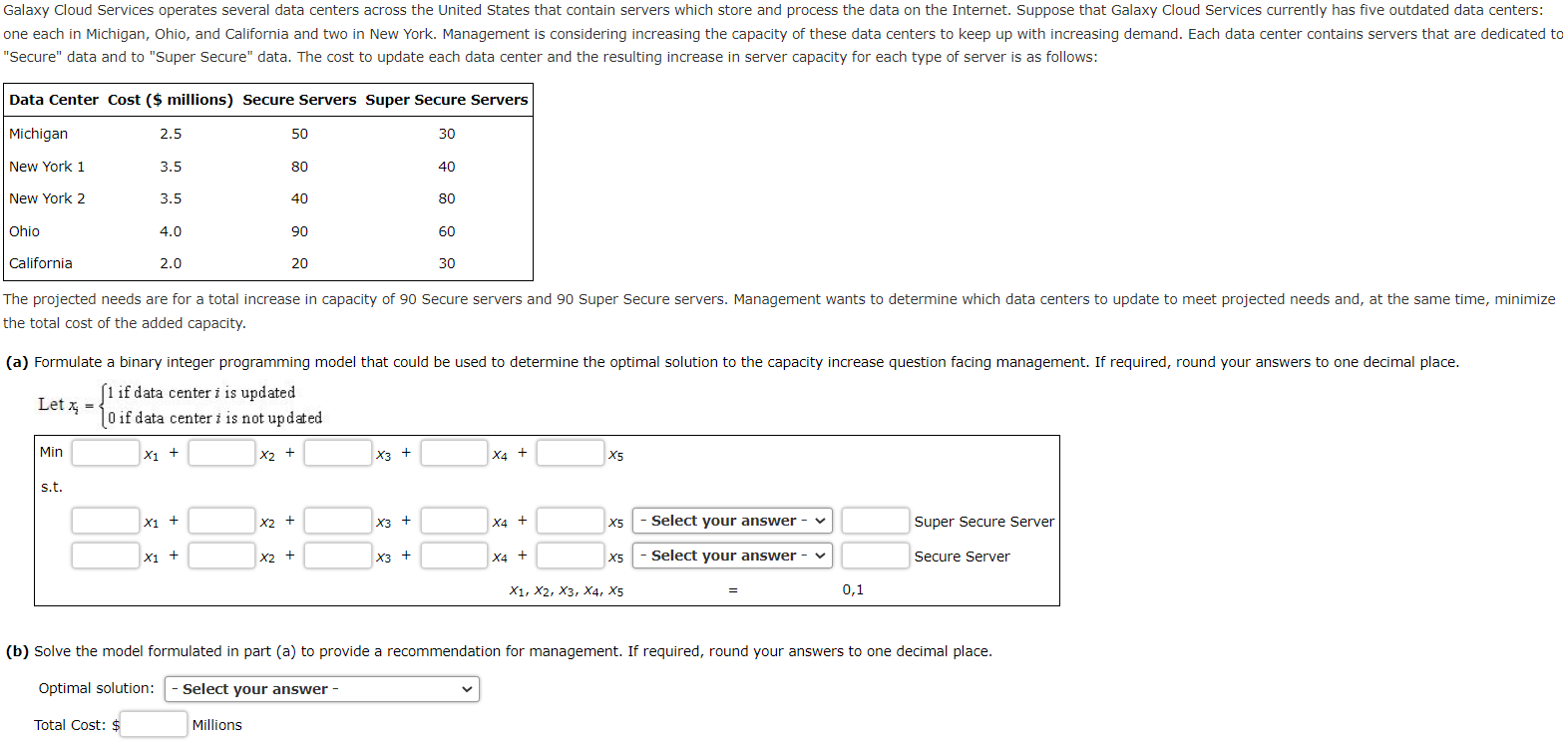 Galaxy Cloud Services operates several data