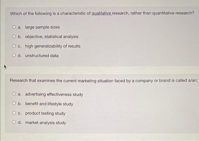 Which of the following is a characteristic of