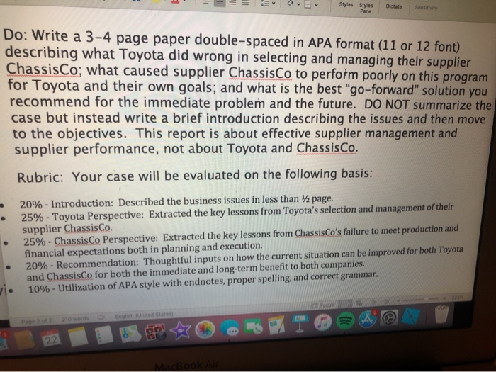 tutor il Styles Styles Pane Dictate Sensitivity