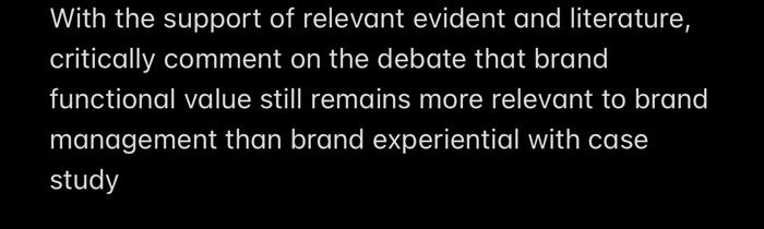 With the support of relevant evident and