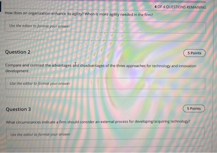 How does an organization enhance its agility?