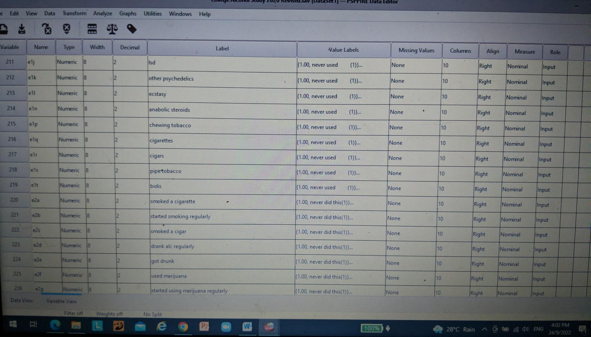 How to use PSPP to complete lab? You will be