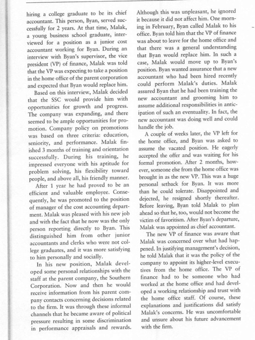 please read case and answer discussion questions