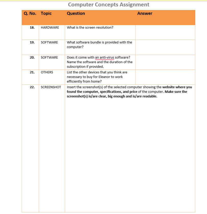 Computer Concepts Assignment Your opinion in
