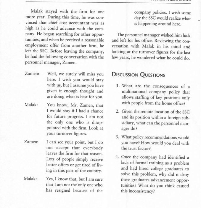 please read case and answer discussion questions