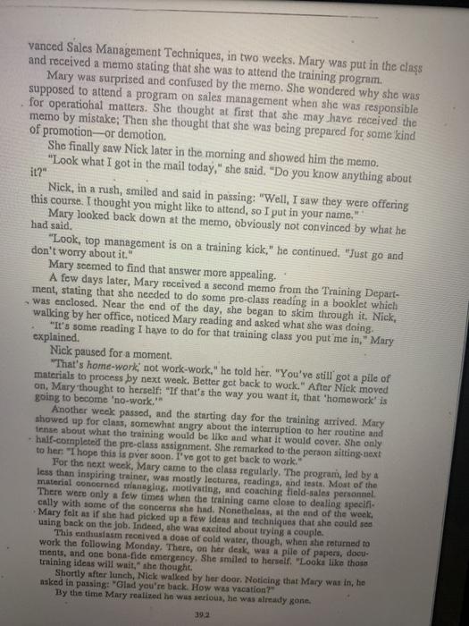 It took Mary another two days to get thing back