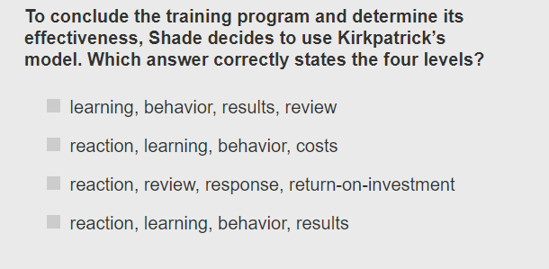 To conclude the training program and determine