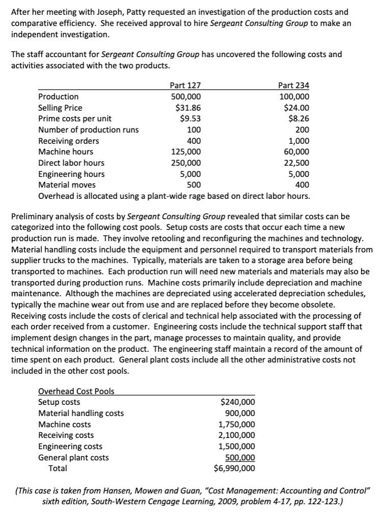 Activity Based Costing Project Autotech