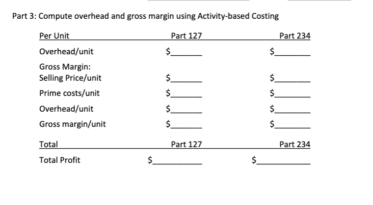 Activity Based Costing Project Autotech