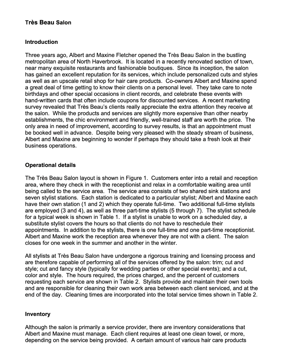 Trs Beau Salon Introduction Three years ago,