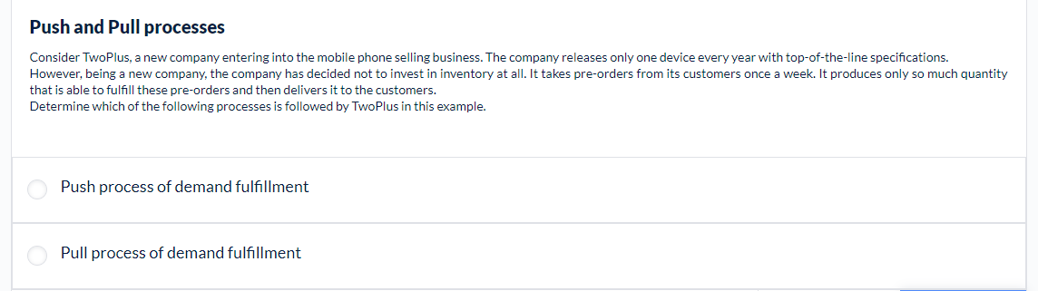 Push and Pull processes Consider TwoPlus, a new