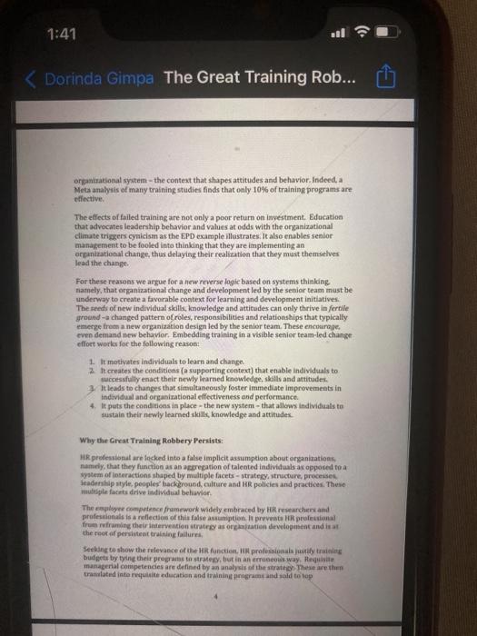 QUESTIONS ON THE TRAINING ROBBERY CASE 1.