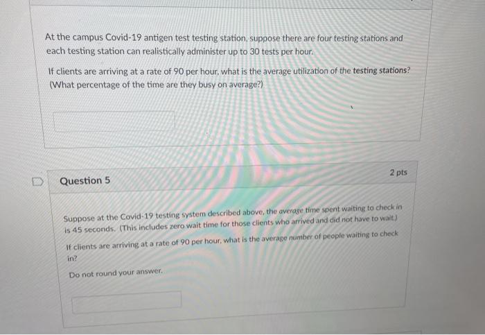 At the campus Covid-19 antigen test testing