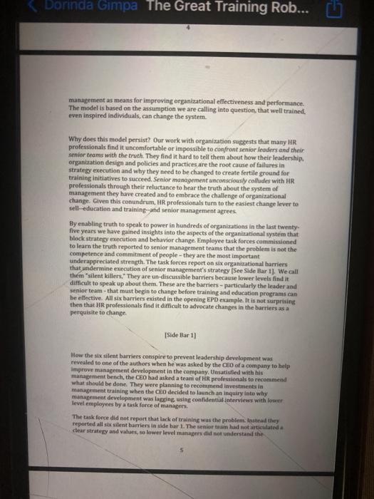 QUESTIONS ON THE TRAINING ROBBERY CASE 1.