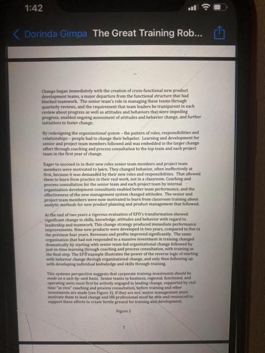 QUESTIONS ON THE TRAINING ROBBERY CASE 1.