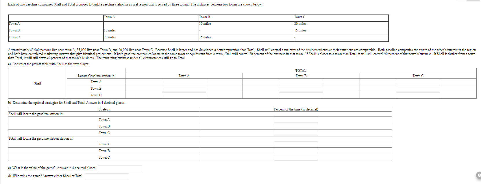 pls show the complete solution using excel. need