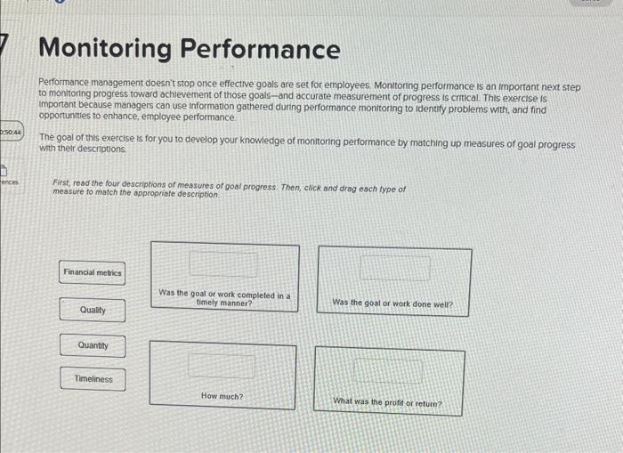 Monitoring Performance Pefformance management