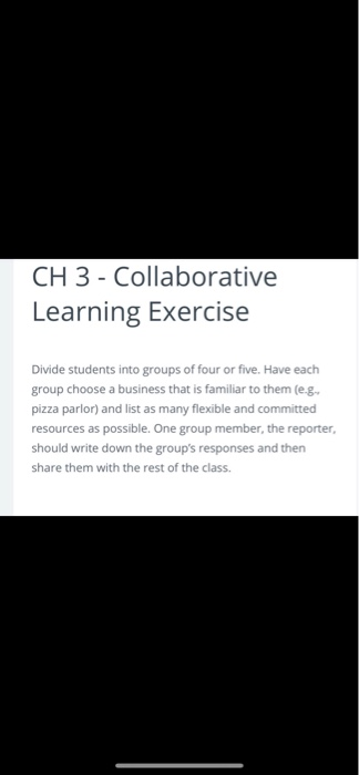 CH 3 - Collaborative Learning Exercise Divide