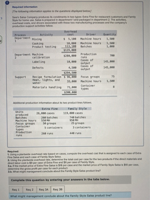 -3 Required information The following information