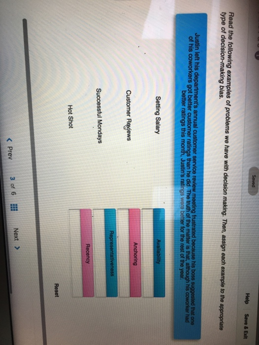 Saved Help Save & Edit Submit 1. Decision-Making