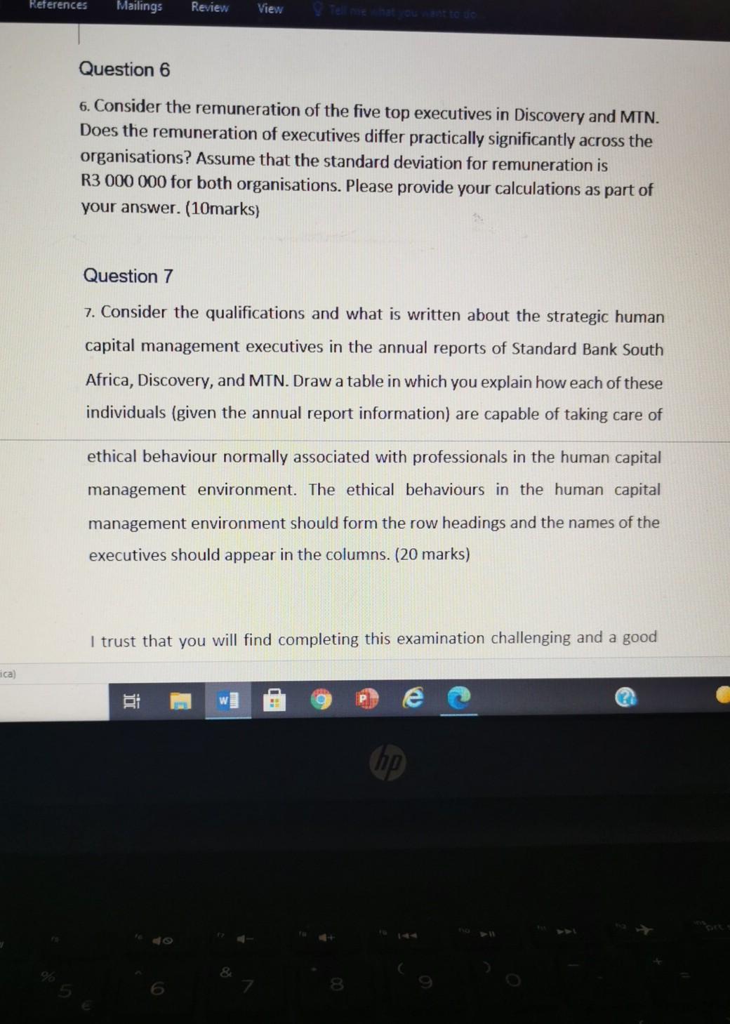 Strategic Human Resource management nererences