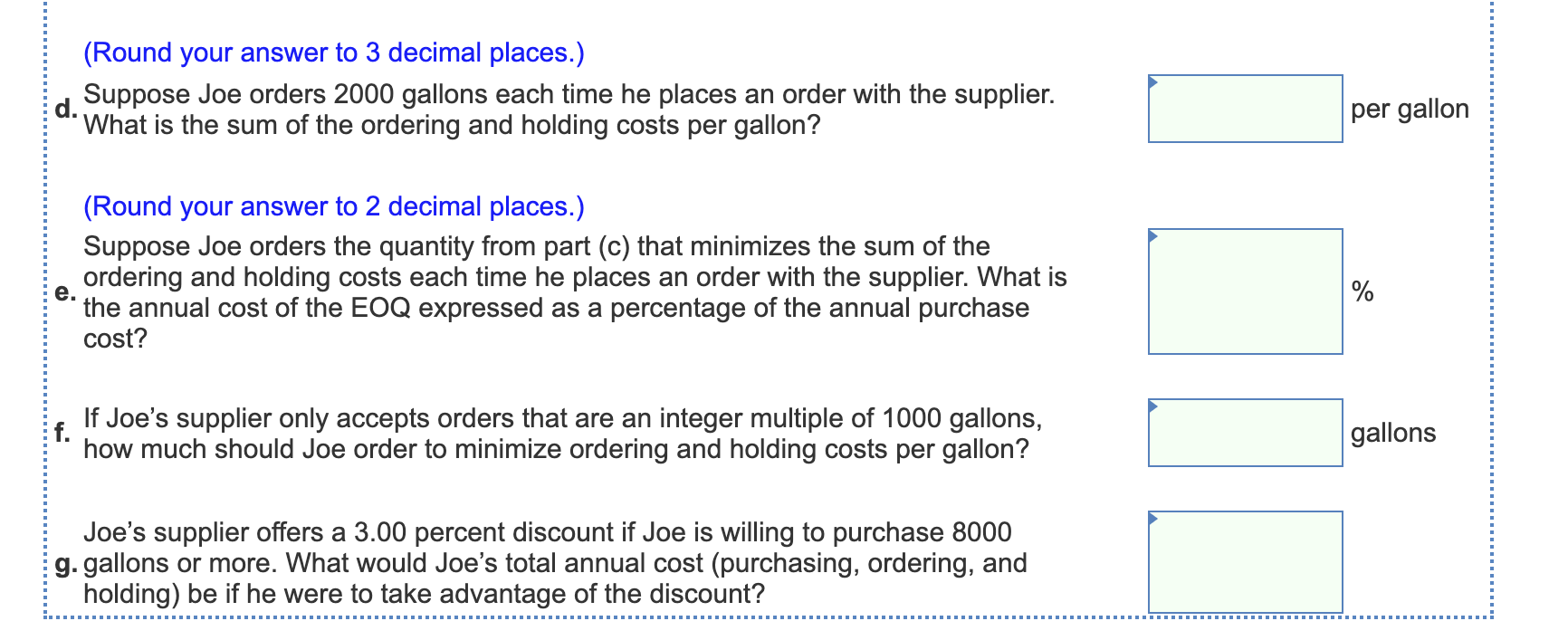 Joe Birra needs to purchase malt for his