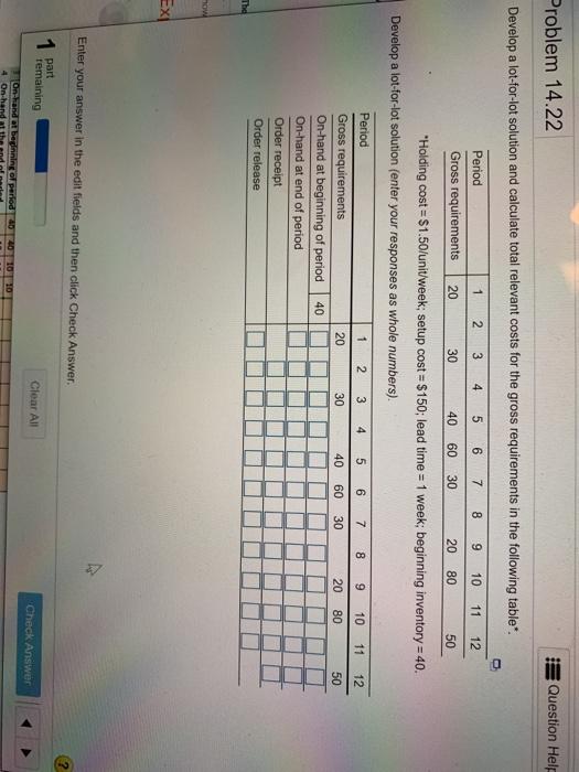 The total cost is $ __? Problem 14.22 Question