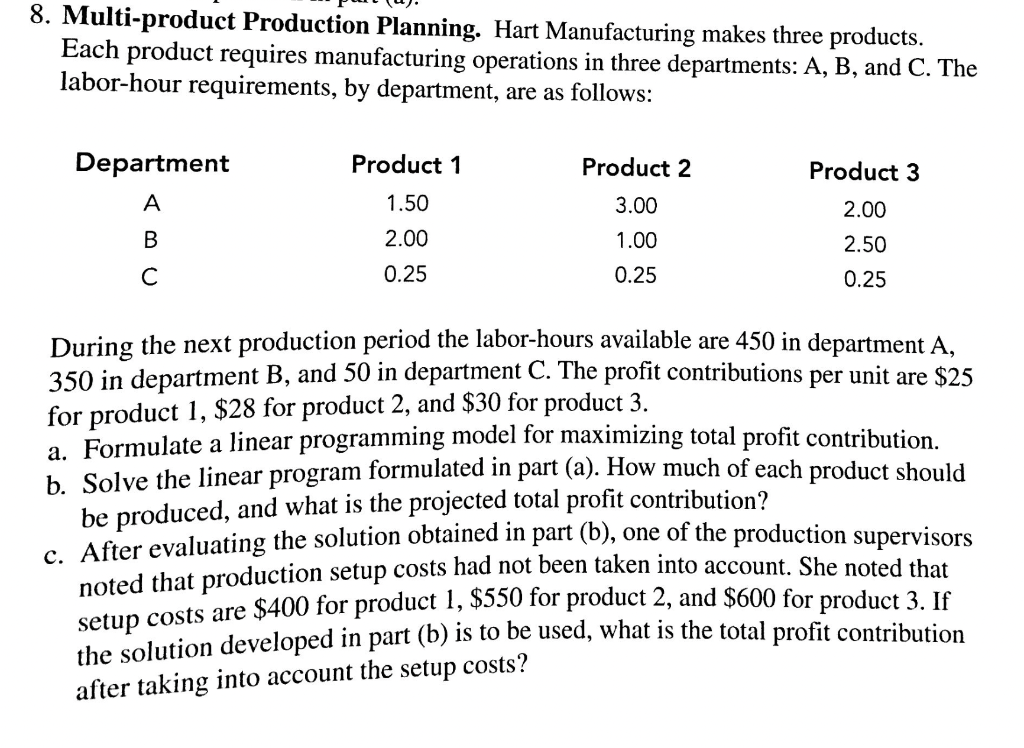 Please solve in Excel and show HOW and WHICH