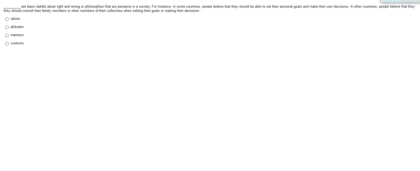 are basic beliefs about right and wrong or